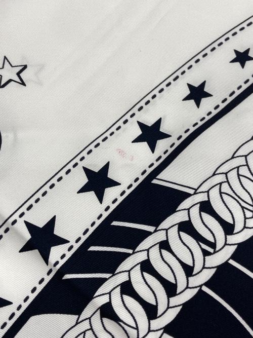 HERMES（エルメス）HERMES (エルメス) カレダブルフェイス140 ホワイトの古着・服飾アイテム