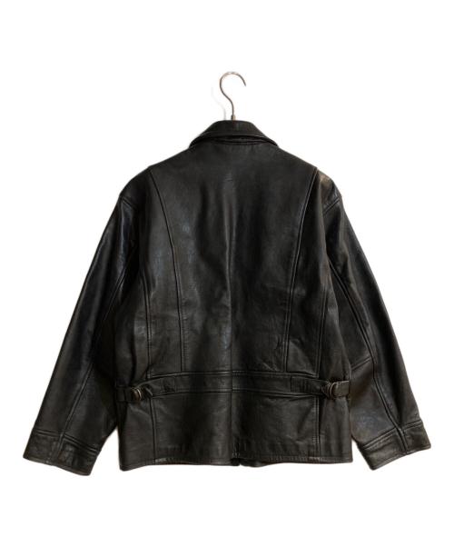 Eddie Bauer（エディーバウアー）Eddie Bauer (エディーバウアー) シングルレザージャケット ブラック サイズ:Sの古着・服飾アイテム