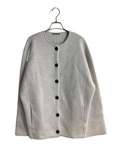 theory luxe（セオリーリュクス）theory luxe (セオリーリュクス) コクーンシルエットニットブルゾン ホワイト サイズ:38の古着・服飾アイテム