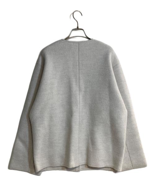 theory luxe（セオリーリュクス）theory luxe (セオリーリュクス) コクーンシルエットニットブルゾン ホワイト サイズ:38の古着・服飾アイテム