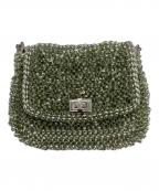 ANTEPRIMAアンテプリマ）の古着「ルッケットミディアムワイヤーバッグ」｜シルバーグリーン