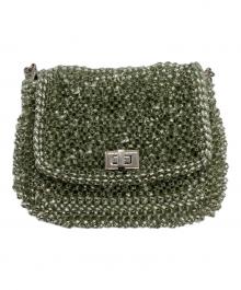 ANTEPRIMA（アンテプリマ）の古着「ルッケットミディアムワイヤーバッグ」｜シルバーグリーン