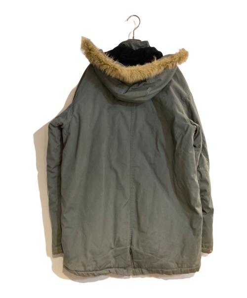 stussy（ステューシー）stussy (ステューシー) 90s AUTHENTIC OUTER GEARモッズコート グリーン サイズ:XLの古着・服飾アイテム