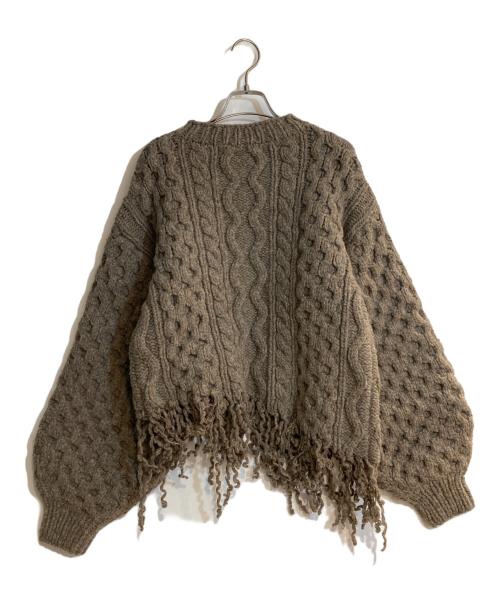 LEINWANDE（ラインヴァンド）LEINWANDE (ラインヴァンド) Disassembly Wool Top ブラウン サイズ:FREEの古着・服飾アイテム