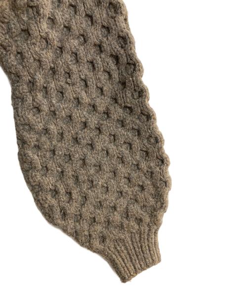 LEINWANDE（ラインヴァンド）LEINWANDE (ラインヴァンド) Disassembly Wool Top ブラウン サイズ:FREEの古着・服飾アイテム