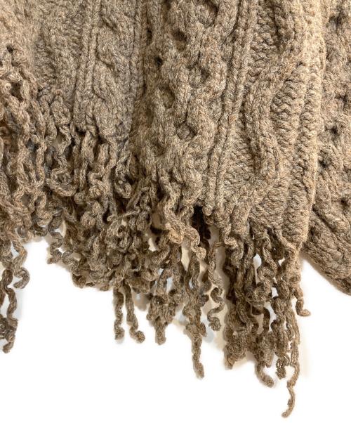 LEINWANDE（ラインヴァンド）LEINWANDE (ラインヴァンド) Disassembly Wool Top ブラウン サイズ:FREEの古着・服飾アイテム