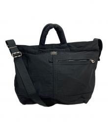 PORTER（ポーター）の古着「MILE MINI TOTE BAG/マイル　ミニトートバッグ」｜ブラック