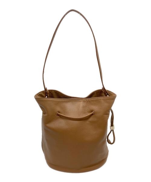 russet（ラシット）russet (ラシット) レザー巾着バッグ ブラウンの古着・服飾アイテム