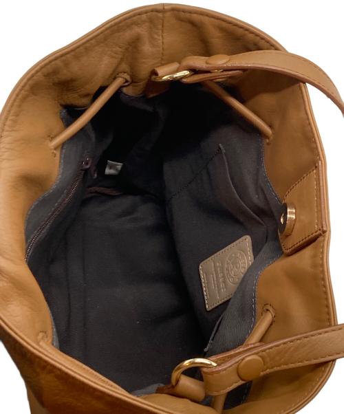 russet（ラシット）russet (ラシット) レザー巾着バッグ ブラウンの古着・服飾アイテム