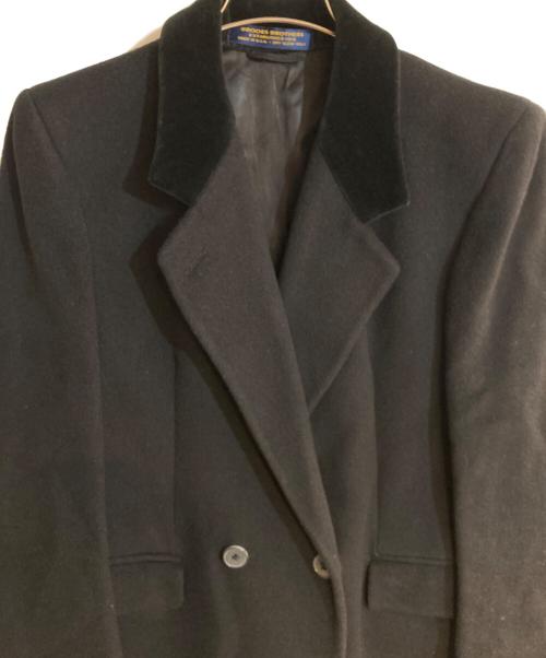 BROOKS BROTHERS（ブルックスブラザーズ）BROOKS BROTHERS (ブルックスブラザーズ) 襟切替ダブルチェスターコート ブラック サイズ:不明の古着・服飾アイテム