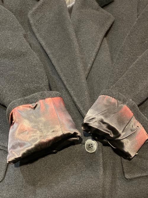 BROOKS BROTHERS（ブルックスブラザーズ）BROOKS BROTHERS (ブルックスブラザーズ) 襟切替ダブルチェスターコート ブラック サイズ:不明の古着・服飾アイテム