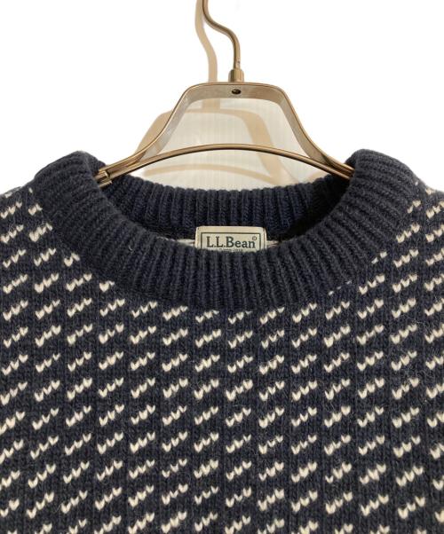 L.L.Bean（エルエルビーン）L.L.Bean (エルエルビーン) バーズアイニット ネイビー サイズ:Mの古着・服飾アイテム
