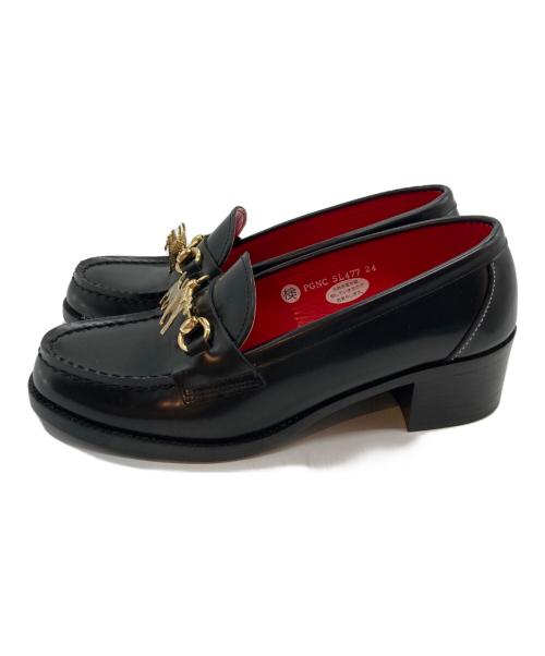 HARUTA（ハルタ）HARUTA (ハルタ) SIIILON (シーロン) memory loafers/メモリーローファー ブラック サイズ:24の古着・服飾アイテム