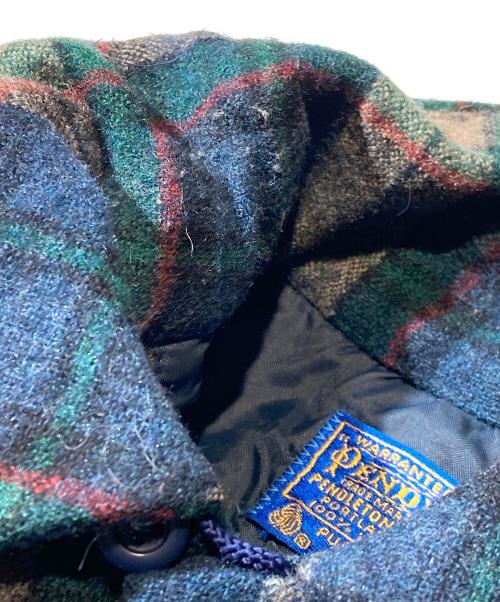 PENDLETON（ペンドルトン）PENDLETON (ペンドルトン) ウールオープンカラーシャツ グリーン サイズ:Ｌの古着・服飾アイテム