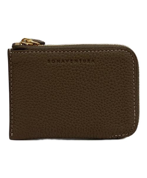 bonaventura（ボナベンチュラ）BONAVENTURA (ボナベンチュラ) スクエアカードコインケース ブラウンの古着・服飾アイテム