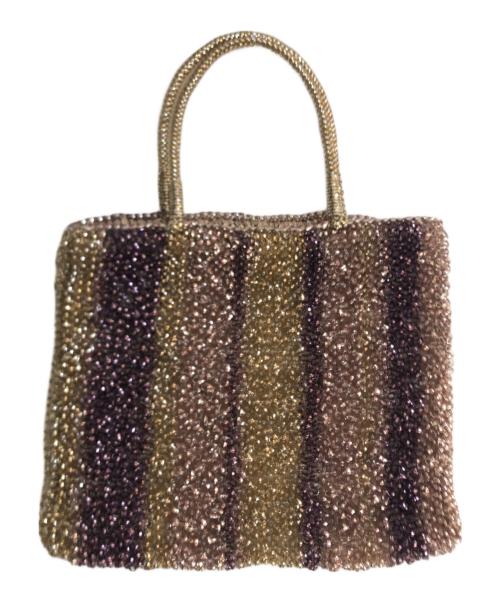 ANTEPRIMA（アンテプリマ）ANTEPRIMA (アンテプリマ) ジェオメトリア ワイヤーハンドバッグ パープルの古着・服飾アイテム