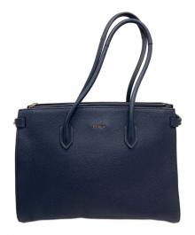 FURLA（フルラ）の古着「PINトートバッグ」｜ネイビー