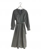 allurevilleアルアバイル）の古着「スタンドカラータックワンピース」｜グレー