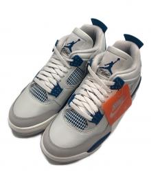 NIKE（ナイキ）の古着「Air Jordan 4 Retro "Industrial Blue"/ナイキ エアジョーダン4 レトロ "インダストリアルブルー"」｜グレー