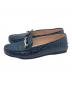TOD'S (トッズ) ダブルT 型押しドライビングシューズ ブルー サイズ:SIZE 36.5：12000円
