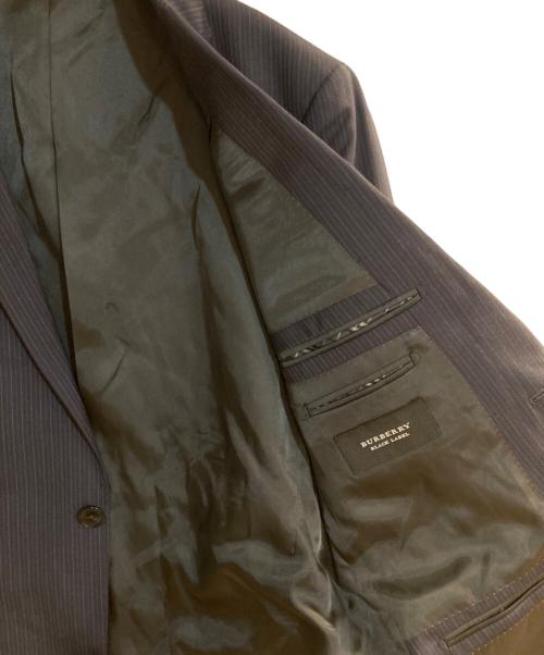 BURBERRY BLACK LABEL（バーバリーブラックレーベル）BURBERRY BLACK LABEL (バーバリーブラックレーベル) シルク混2Bストライプセットアップスーツ ネイビー サイズ:38L 未使用品の古着・服飾アイテム