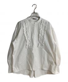 theory luxe（セオリーリュクス）の古着「Luxe Cotton Valentine Shirt」｜ホワイト