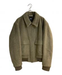 BOSS（ボス）の古着「リラックスフィットジャケット ヘリンボーンパターン アルパカブレンド」｜グリーン