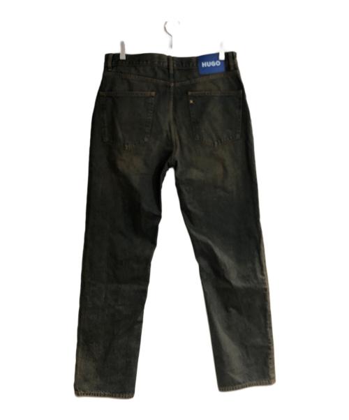 HUGO BOSS（ヒューゴ ボス）HUGO BOSS (ヒューゴ ボス) グリーンキャストレギュラーフィットリジッドデニムジーンズ インディゴ サイズ:SIZE 35/34の古着・服飾アイテム