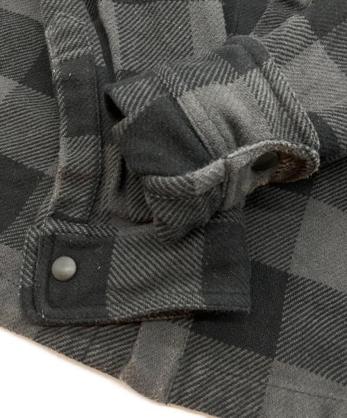 Palm Angels（パーム エンジェルス）Palm Angels (パーム エンジェルス) バックプリントシャツ ブラック×グレー サイズ:Ｍの古着・服飾アイテム