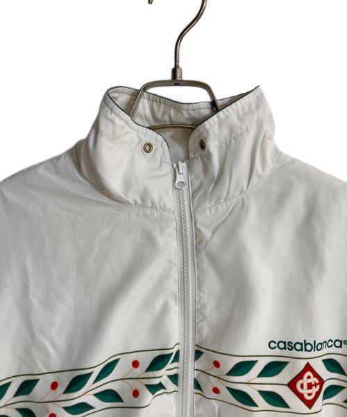 CASABLANCA（カサブランカ）CASABLANCA (カサブランカ) TECHNICAL NYLON ナイロンジャケット ホワイト サイズ:Ｌの古着・服飾アイテム