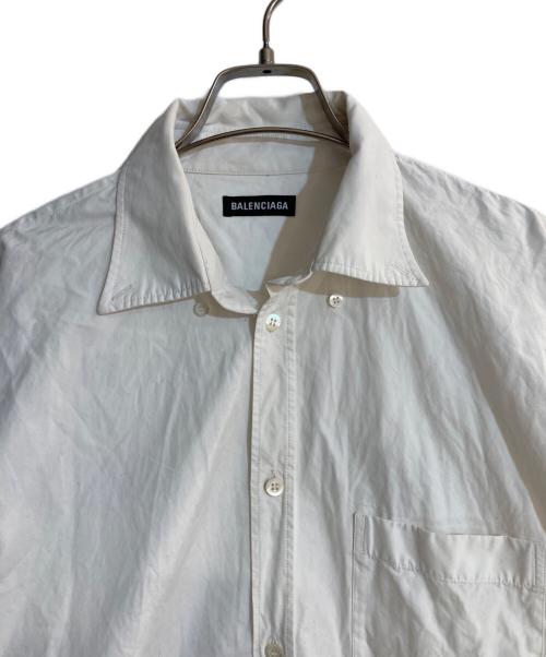 BALENCIAGA（バレンシアガ）BALENCIAGA (バレンシアガ) SPONSOR LOGO SHIRT ホワイト サイズ:３8の古着・服飾アイテム