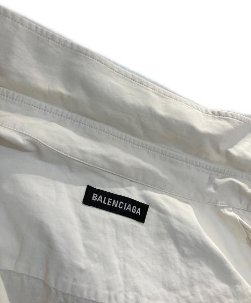 BALENCIAGA（バレンシアガ）BALENCIAGA (バレンシアガ) SPONSOR LOGO SHIRT ホワイト サイズ:３8の古着・服飾アイテム