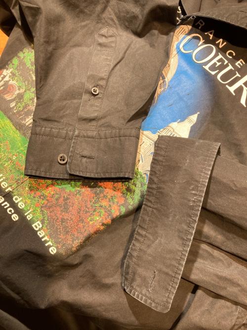 BALENCIAGA（バレンシアガ）BALENCIAGA (バレンシアガ) SACRE COEUR XL SHIRT ブラック サイズ:３7の古着・服飾アイテム