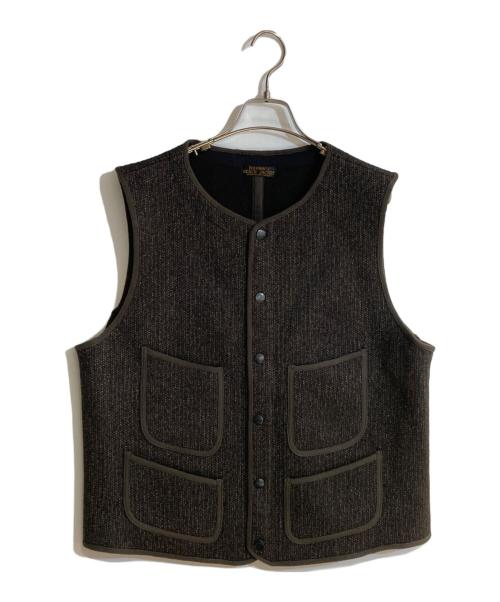 BROWN'S BEACH JACKET（ブラウンズビーチジャケット）BROWN'S BEACH JACKET (ブラウンズビーチジャケット) ビーチクロス アーリーベスト ブラウン サイズ:42の古着・服飾アイテム