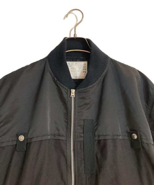 sacai（サカイ）sacai (サカイ) ミリタリー ボンバー ジャケット ブラック サイズ:4の古着・服飾アイテム