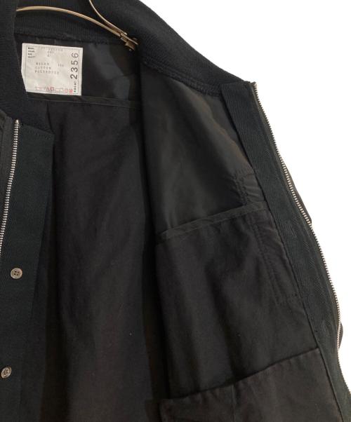 sacai（サカイ）sacai (サカイ) ミリタリー ボンバー ジャケット ブラック サイズ:4の古着・服飾アイテム