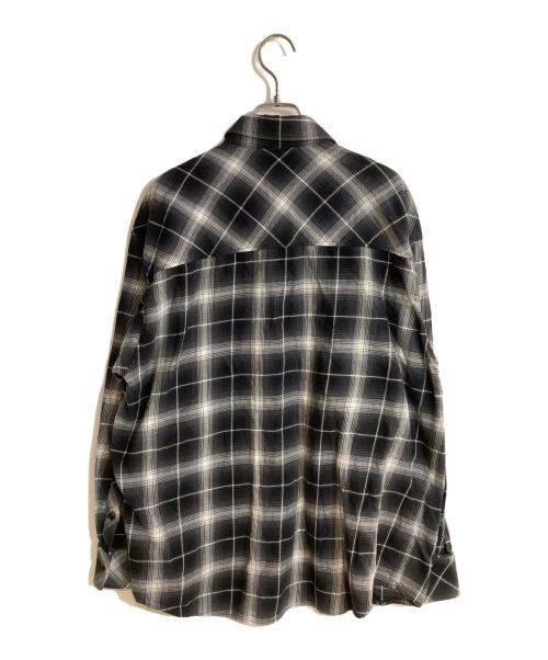 RAFU（ラフ）rafu (ラフ) チェックシャツ ブラック サイズ:XLの古着・服飾アイテム