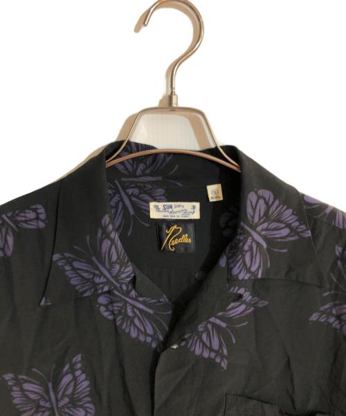Sun Surf（サンサーフ）Sun Surf (サンサーフ) Needles (ニードルズ) BEAMS (ビームス) 別注 Aloha Shirts ブラック サイズ:Sの古着・服飾アイテム
