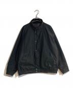 Barbourバブアー）の古着「25AW TRANSPORT スタンドカラーワックスジャケット」｜ブラック