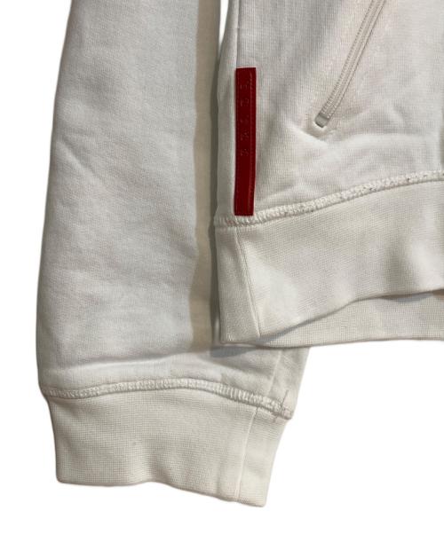 PRADA SPORTS（プラダスポーツ）PRADA SPORTS (プラダスポーツ) ナイロンフードジップアップパーカー ホワイト サイズ:XLの古着・服飾アイテム