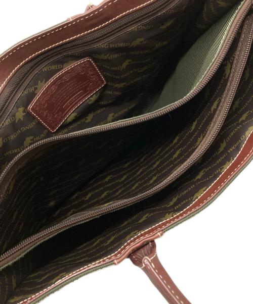 HUNTING WORLD（ハンティングワールド）HUNTING WORLD (ハンティングワールド) サファリトゥデイ ブリーフケース カーキの古着・服飾アイテム