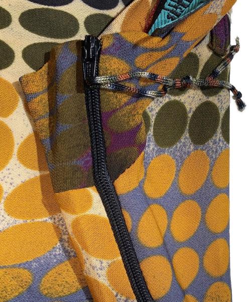 Jean Paul GAULTIER（ジャンポールゴルチェ）Jean Paul GAULTIER (ジャンポールゴルチェ) パワーネットドットプリントワンピース イエロー サイズ:Ｍの古着・服飾アイテム