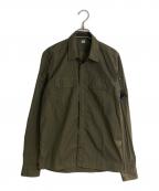 C.P COMPANYシーピーカンパニー）の古着「ナイロンゴーグルシャツ」｜カーキ