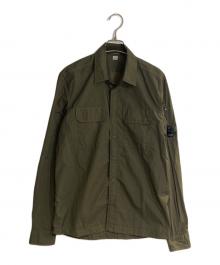 C.P COMPANY（シーピーカンパニー）の古着「ナイロンゴーグルシャツ」｜カーキ