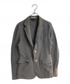 COMME des GARCONS HOMME PLUSコムデギャルソンオムプリュス）の古着「タイヤボタンポリ縮テーラードジャケット」｜グレー