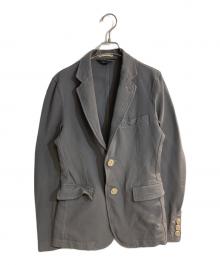 COMME des GARCONS HOMME PLUS（コムデギャルソンオムプリュス）の古着「タイヤボタンポリ縮テーラードジャケット」｜グレー