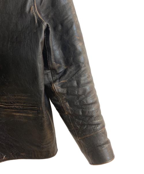 G&F WORKERS（ジーアンドエフワーカーズ）G&F WORKERS (ジーアンドエフワーカーズ) ウルフマンホースハイドカーコート ブラウン サイズ:Ｌの古着・服飾アイテム