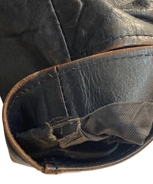 G&F WORKERS（ジーアンドエフワーカーズ）G&F WORKERS (ジーアンドエフワーカーズ) ウルフマンホースハイドカーコート ブラウン サイズ:Ｌの古着・服飾アイテム