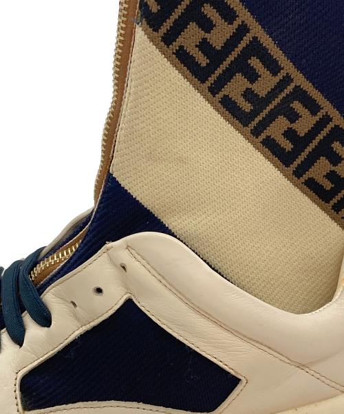 FENDI（フェンディ）FENDI (フェンディ) FILA (フィラ) マニアソックススニーカー ネイビー サイズ:不明の古着・服飾アイテム
