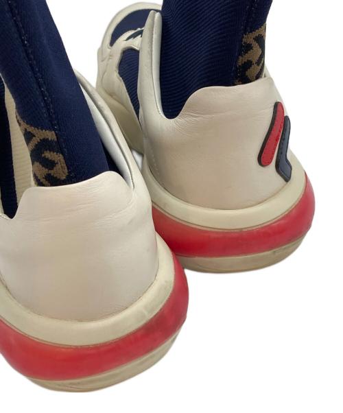FENDI（フェンディ）FENDI (フェンディ) FILA (フィラ) マニアソックススニーカー ネイビー サイズ:不明の古着・服飾アイテム